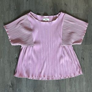 Madewell Texture & Thread Micropleat Top - SIZE XS